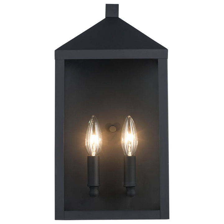 Trans Globe Storm 2 - Light Outdoor Wall Sconce - Black