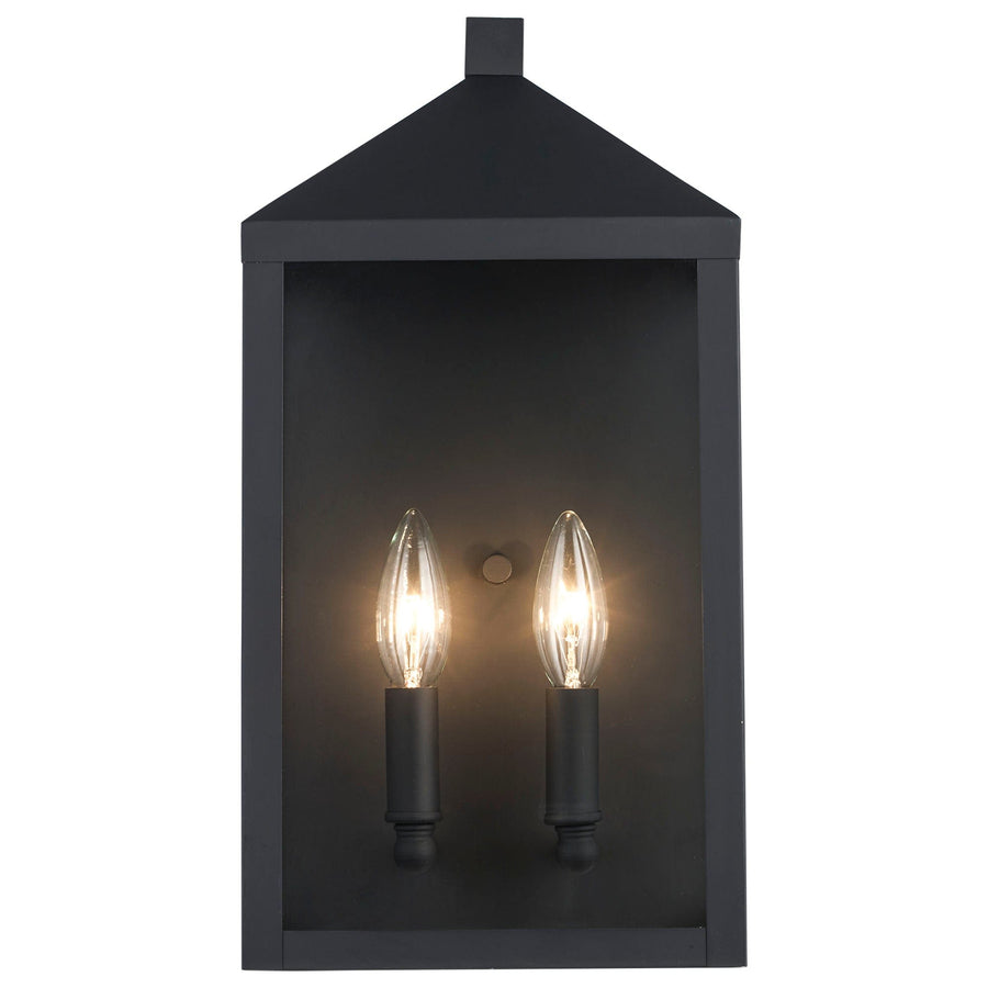 Trans Globe Storm 2 - Light Outdoor Wall Sconce - Black