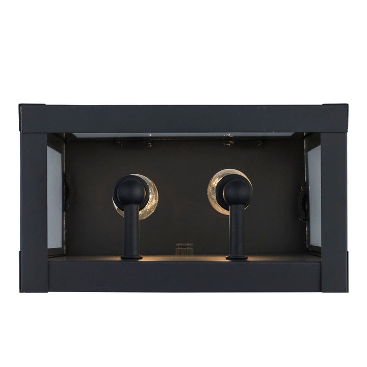 Trans Globe Storm 2 - Light Outdoor Wall Sconce - Black