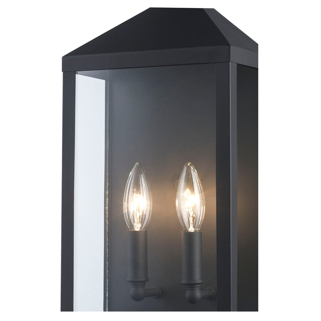Trans Globe Storm 2 - Light Outdoor Wall Sconce - Black