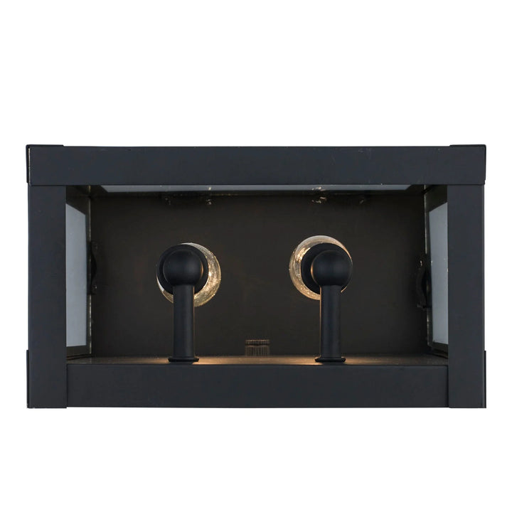Trans Globe Storm 2 - Light Outdoor Wall Sconce - Black
