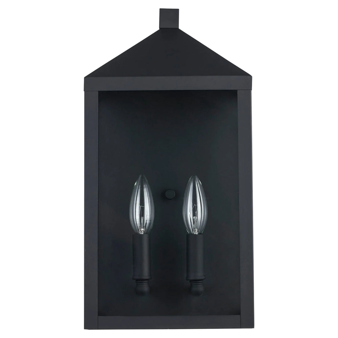 Trans Globe Storm 2 - Light Outdoor Wall Sconce - Black
