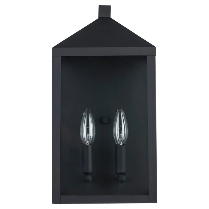 Trans Globe Storm 2 - Light Outdoor Wall Sconce - Black