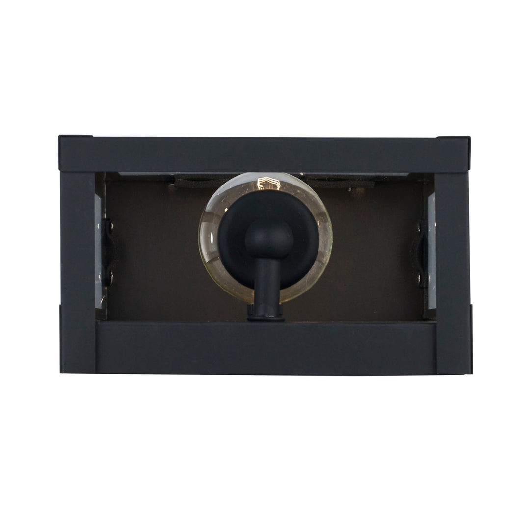 Trans Globe torm 1 - Light Outdoor Wall Sconce - Black