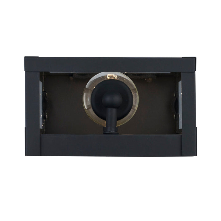 Trans Globe torm 1 - Light Outdoor Wall Sconce - Black