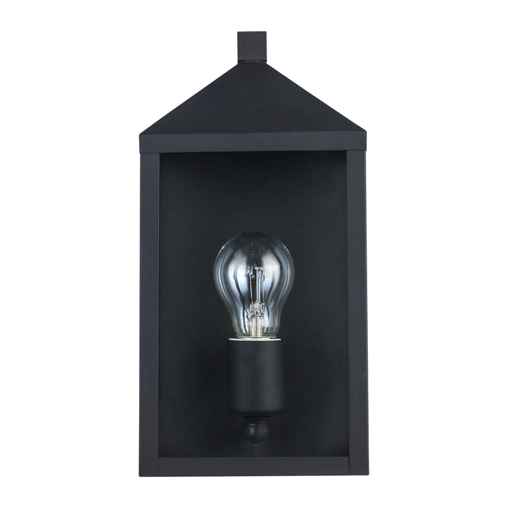 Trans Globe torm 1 - Light Outdoor Wall Sconce - Black