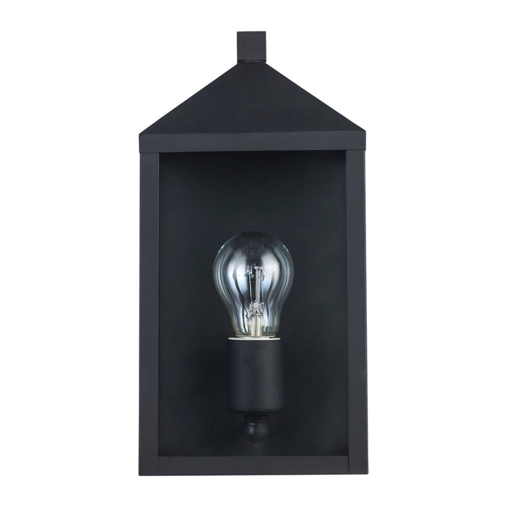 Trans Globe torm 1 - Light Outdoor Wall Sconce - Black