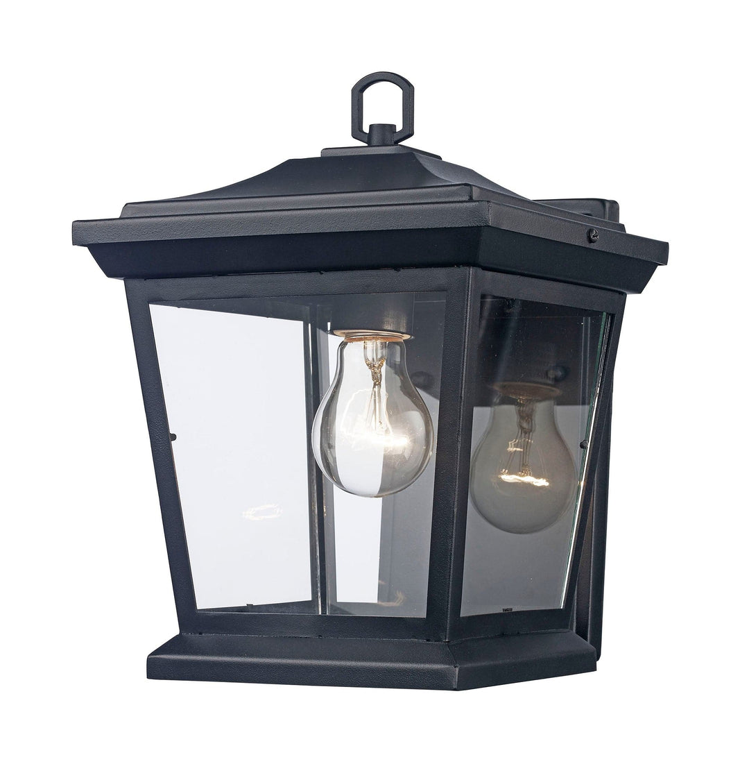 Trans Globe Turlock 14.5" Wall Lantern - Black