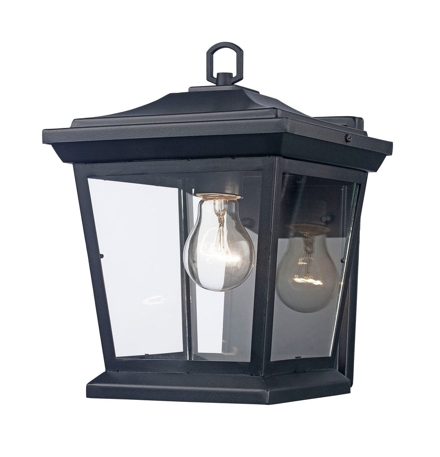 Trans Globe Turlock 14.5" Wall Lantern - Black