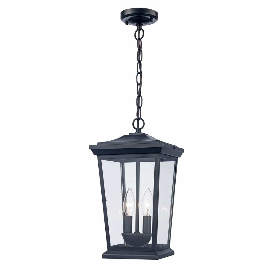 Trans Globe Turlock 17" Hanging Lantern - Black