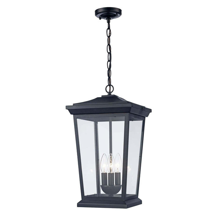 Trans Globe Turlock 19" Hanging Lantern - Black