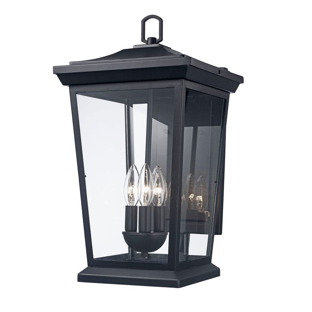 Trans Globe Turlock 19" Wall Lantern - Black