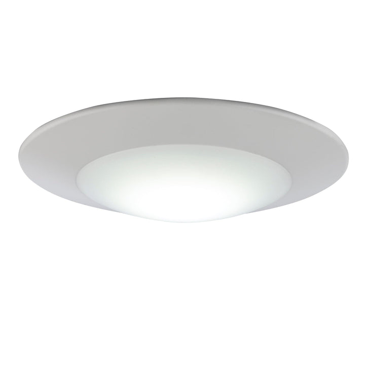 Trans Globe Ultra-Low Single Light Flush Mount Slim Disc - White