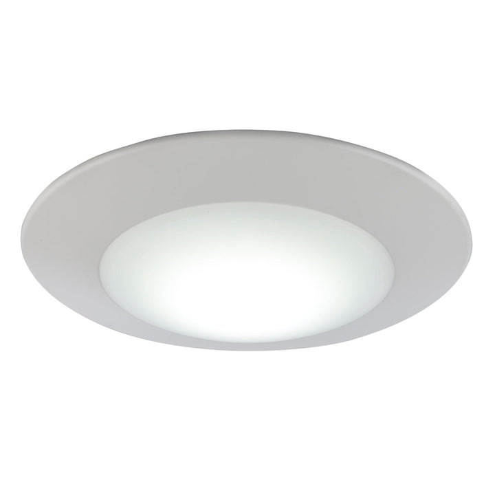Trans Globe Ultra-Low Single Light Flush Mount Slim Disc - White