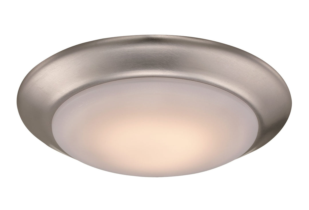 Trans Globe Vanowen 6-In. Dia. Ultra Low-Profile Dimmable LED Flush Mount Ceiling Light -  Brushed Nickel