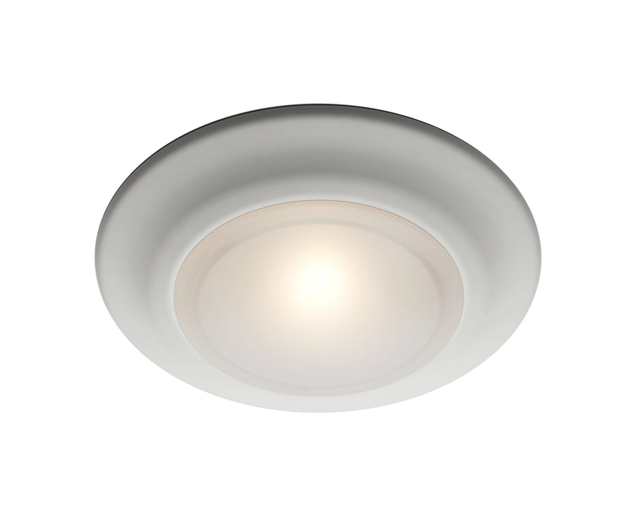 Trans Globe Vanowen 6-In. Dia. Ultra Low-Profile Dimmable LED Flush Mount Ceiling Light - White