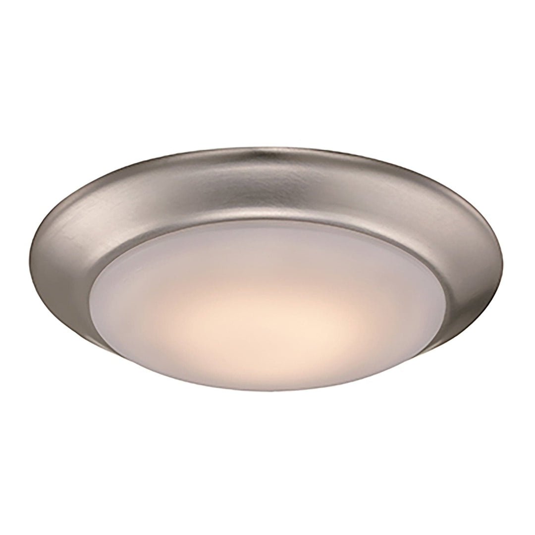 Trans Globe Vanowen 7.5" Flushmount Disk -Brushed Nickel