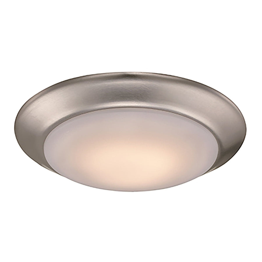Trans Globe Vanowen 7.5" Flushmount Disk -Brushed Nickel
