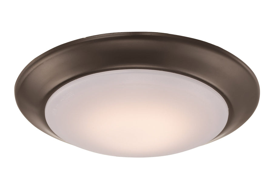 Trans Globe Vanowen 7.5" Flushmount Disk - Rubbed Oil Bronze
