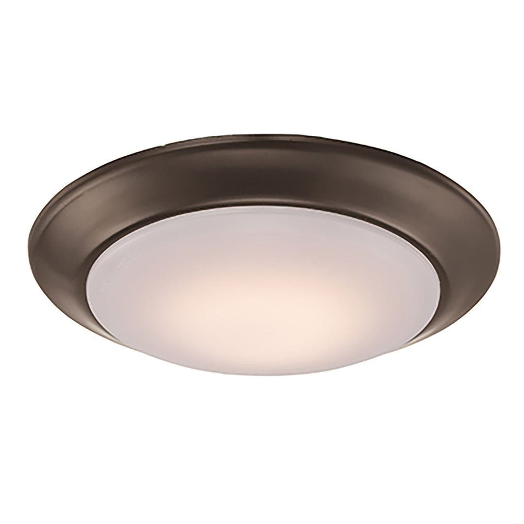 Trans Globe Vanowen 7.5" Flushmount Disk - Rubbed Oil Bronze