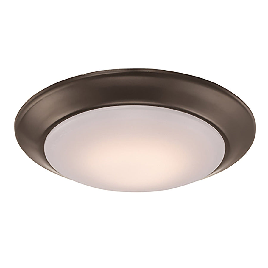 Trans Globe Vanowen 7.5" Flushmount Disk - Rubbed Oil Bronze