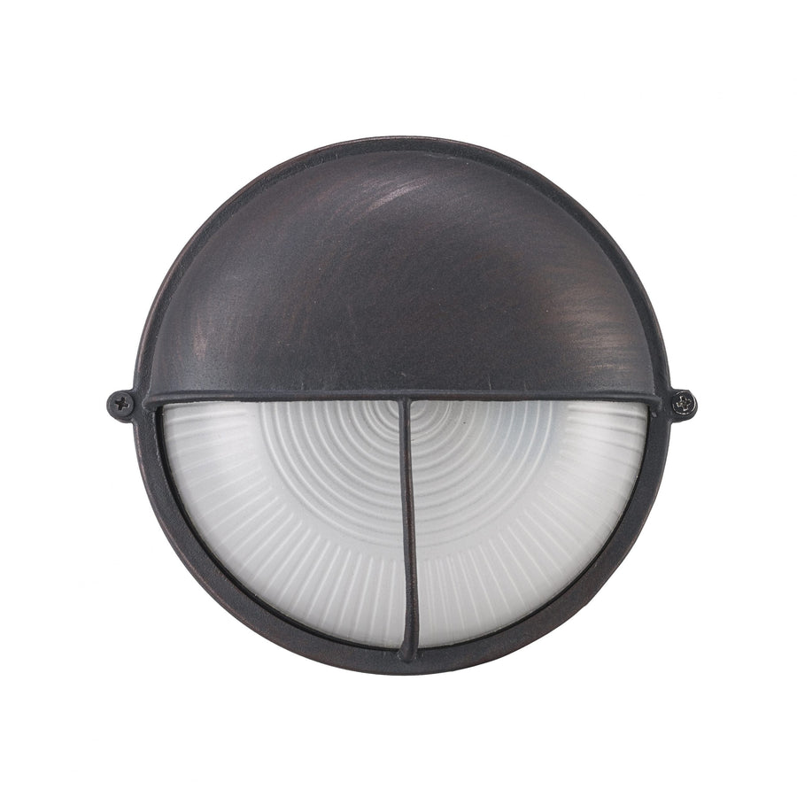 Trans Globe Well 8-In. Diameter Bulkhead Pocket Lantern - Rust