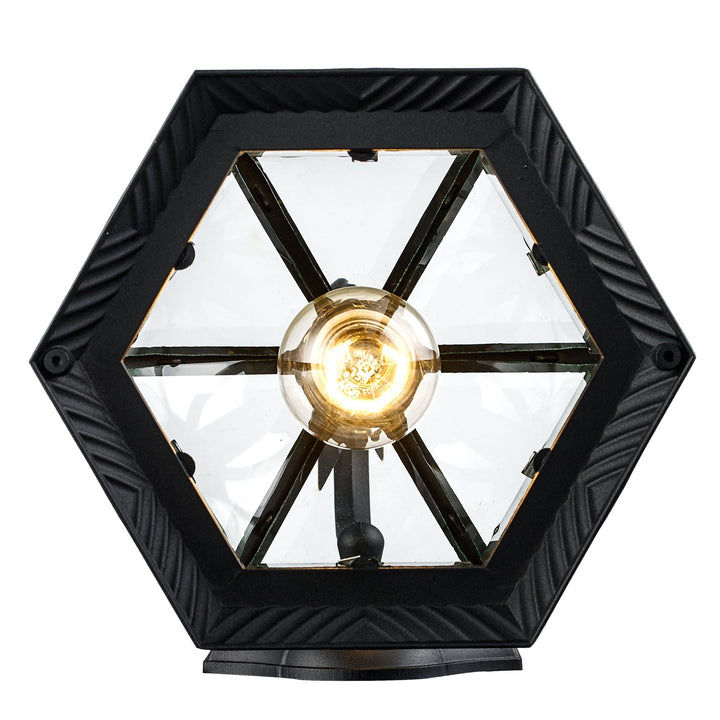 Trans Globe Wentworth 1-Light Atrium Style Coach Wall Lantern-Black