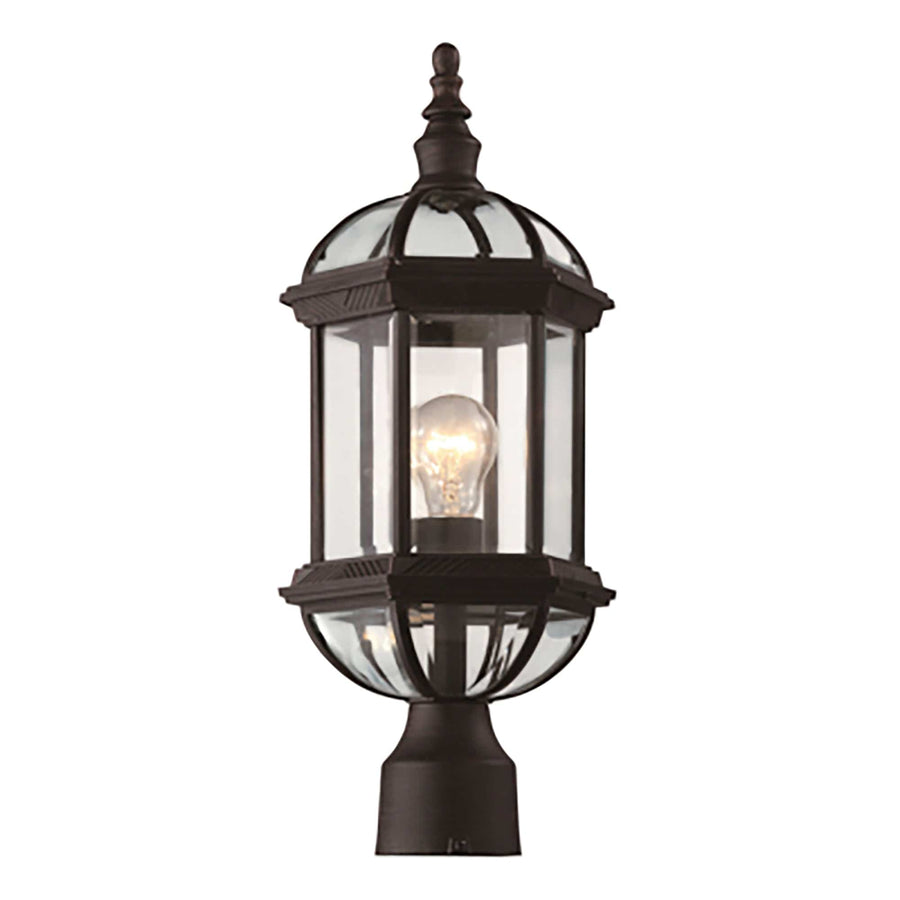 Trans Globe Wentworth 1-Light Atrium Style Post Mount Lantern Head- Rust