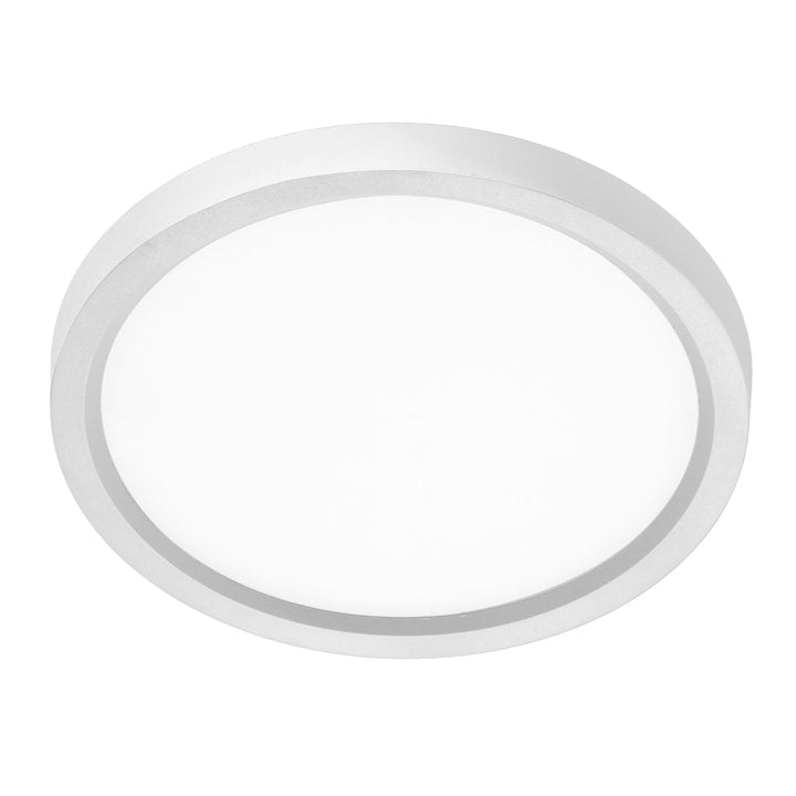 7" Surface Mount Round: Slim-Line, 15W, 5CCT - White