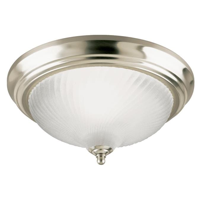 Westinghouse Westinghouse - 11 in, Light Flush, Base E26 Medium - Brushed Nickel