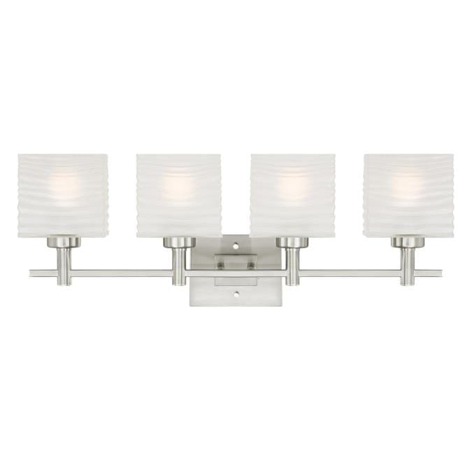 Westinghouse Westinghouse - Alexander, Four Light, Base E26 Medium - Brushed Nickel
