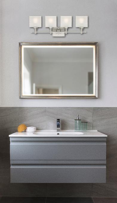 Westinghouse Westinghouse - Alexander, Four Light, Base E26 Medium - Brushed Nickel