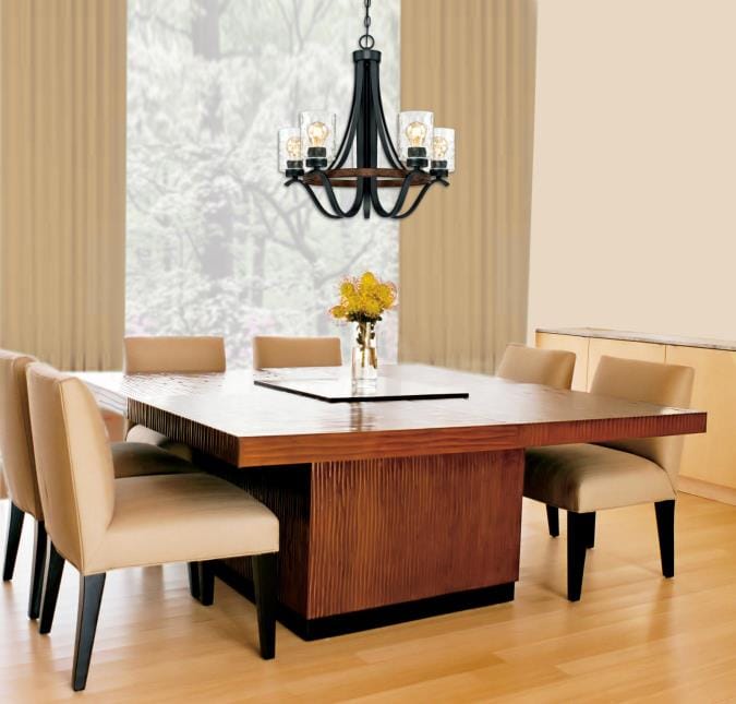 Westinghouse Westinghouse - Barnwell Five-Light, Base E26 Medium - Barnwood