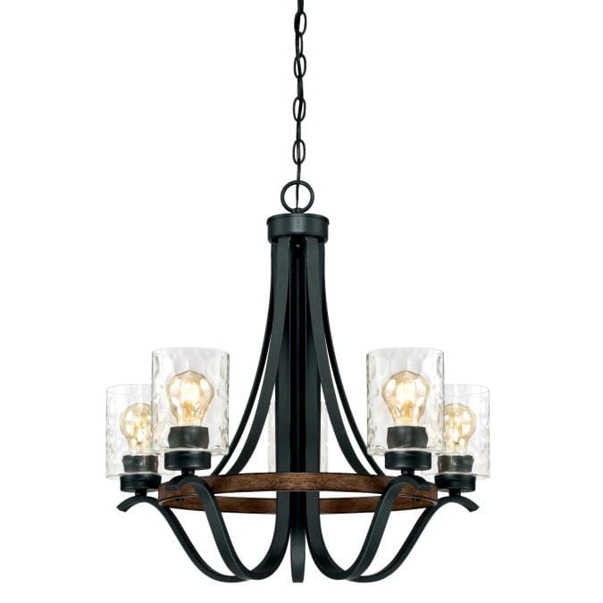 Westinghouse Westinghouse - Barnwell Five-Light, Base E26 Medium - Barnwood