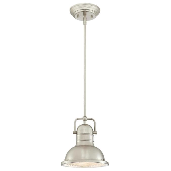 Westinghouse Westinghouse - Boswell Mini Pendant, Base E26 Medium, Integrated - Brushed Nickel