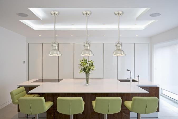 Westinghouse Westinghouse - Boswell Mini Pendant, Base E26 Medium, Integrated - Brushed Nickel