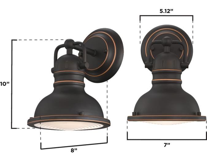 Westinghouse Westinghouse - Boswell, One light, Base E26 Medium - Oil Rubbed Bronze