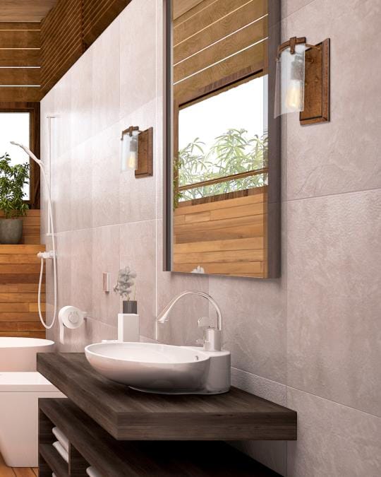 Westinghouse Westinghouse - Burnell, Light Wall, Base E26 Lamp - Barnwood