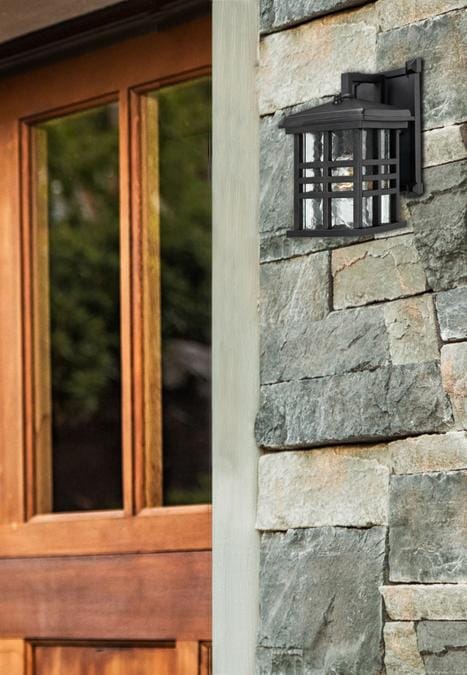 Westinghouse Westinghouse - Caliste, Wall Fixture, Dusk to Dawn sensor, Base E26 Lamp - Textured Black