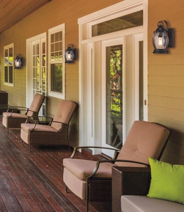 Westinghouse Westinghouse - Canyon, Wall Fixture,  Base E26 Lamp - Textured Black and Barnwood