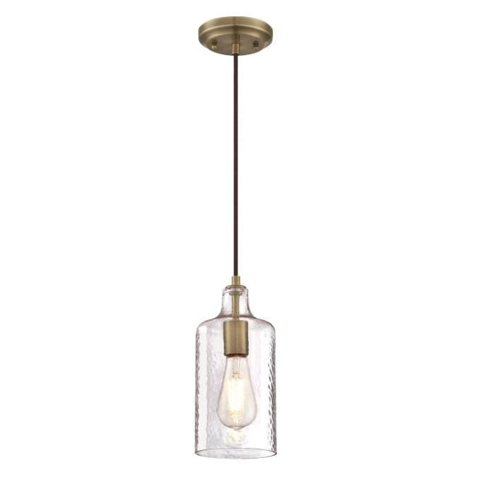 Westinghouse Westinghouse - Carmen Mini Pendant, Base E26 Medium - Antique Brass