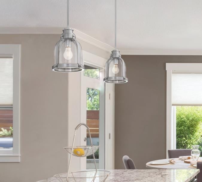 Westinghouse Westinghouse - Cindy Pendant, Base E26 Medium - Brushed Nickel