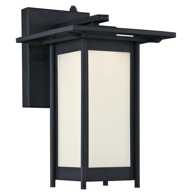 Westinghouse Westinghouse - Clarissa, Wall Fixture, Integrated, 2700K, 12.5W, Dusk to Dawn - Textured Black