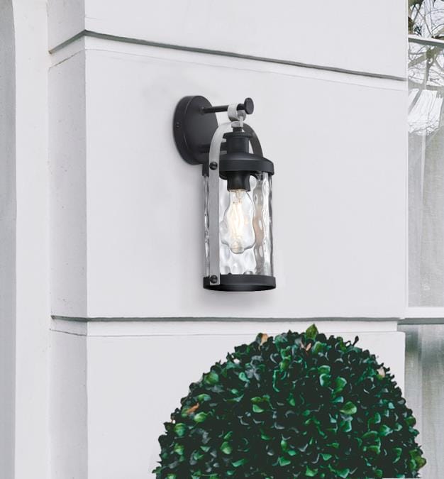 Westinghouse Westinghouse - Courtland Glove, One Light, Base E26 Lamp - Textured Black Finish