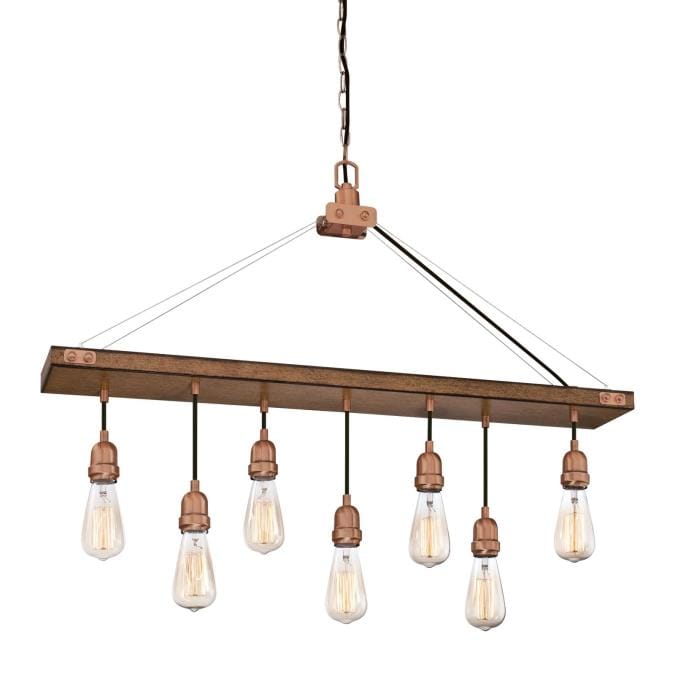 Westinghouse Westinghouse - Elway Seven-Light Indoor Chandelier, Medium E26 Base - Barnwood