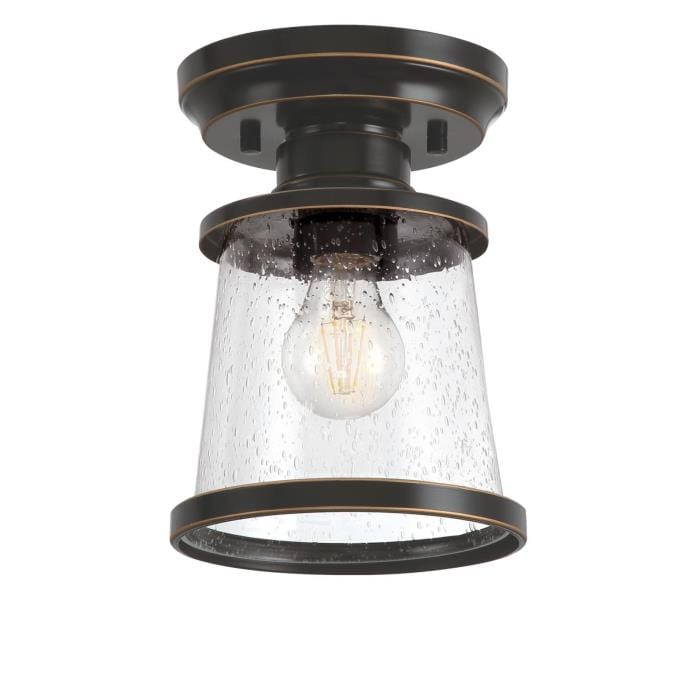 Westinghouse Westinghouse - Emma Jane, Semi Flush, 7 in One light, Base E26 Medium - Amber Bronze