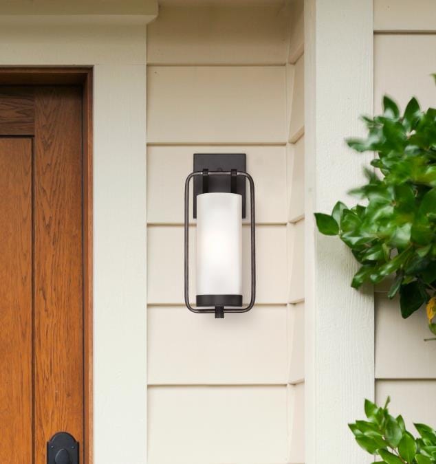 Westinghouse Westinghouse - Galtero, Base E26 Lamp - Textured Black and Distressed Aluminum