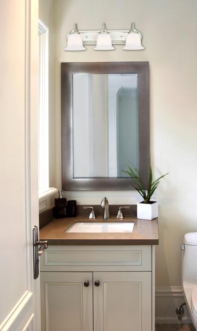 Westinghouse Westinghouse - Harwell, Three Light, Base E26 Medium - Brushed Nickel