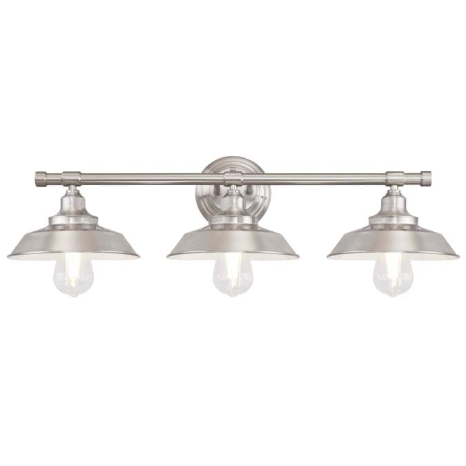Westinghouse Westinghouse - Iron Hill, Three Light, Base E26 Medium - Brushed Nickel