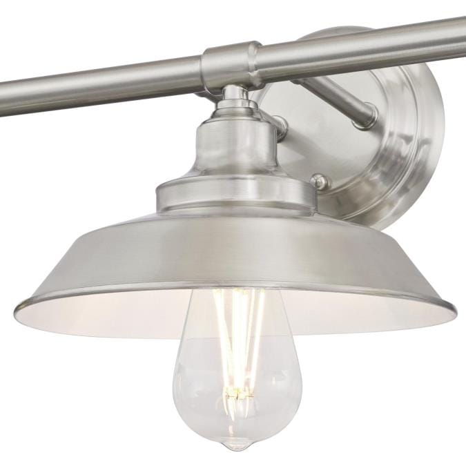 Westinghouse Westinghouse - Iron Hill, Three Light, Base E26 Medium - Brushed Nickel